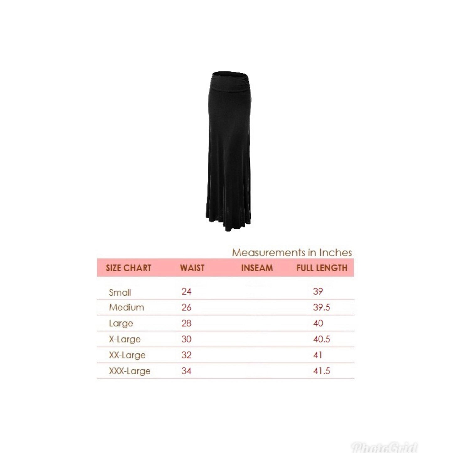 Lightweight Floor Length Maxi Skirt (Olive)