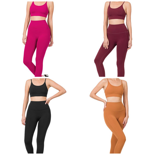 ATHLETIC CAMI BRA & LEGGINGS SET