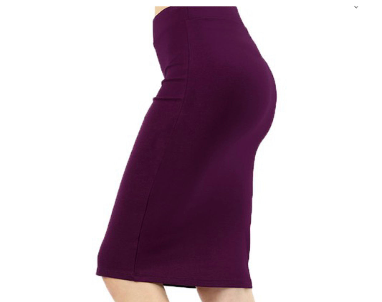 Dark Plum “Ready to Wear” Pencil Skirt