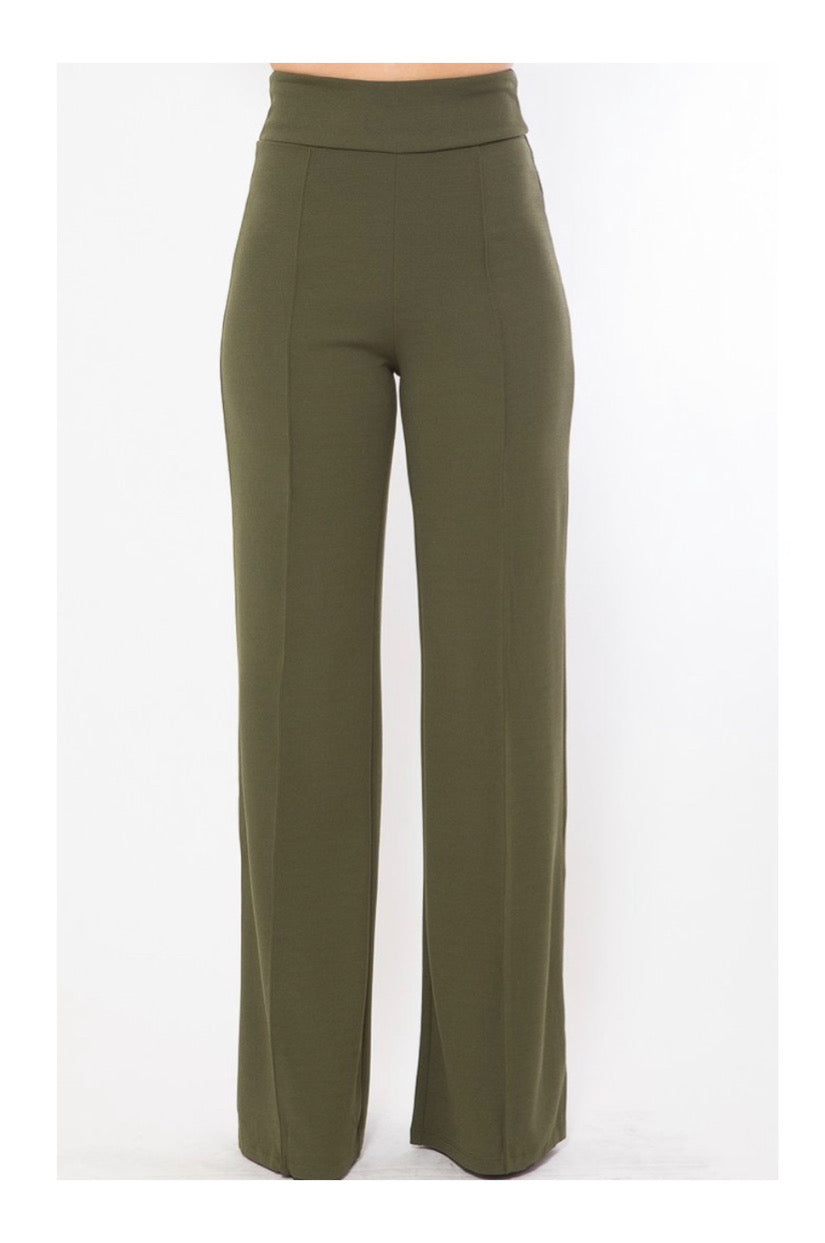 High Waist wide leg pants