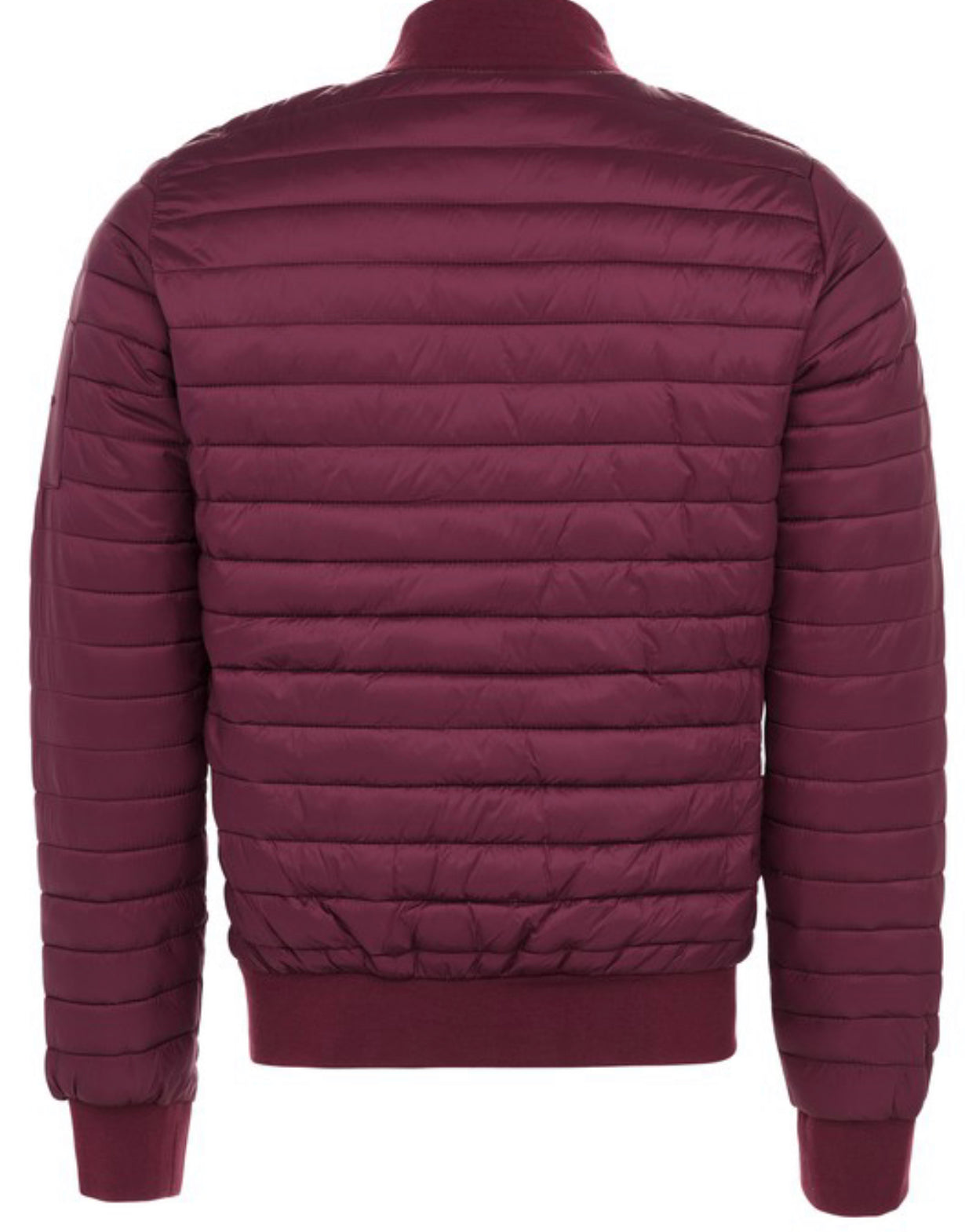 Men's Maroon Puffer jacket with faux fur lining