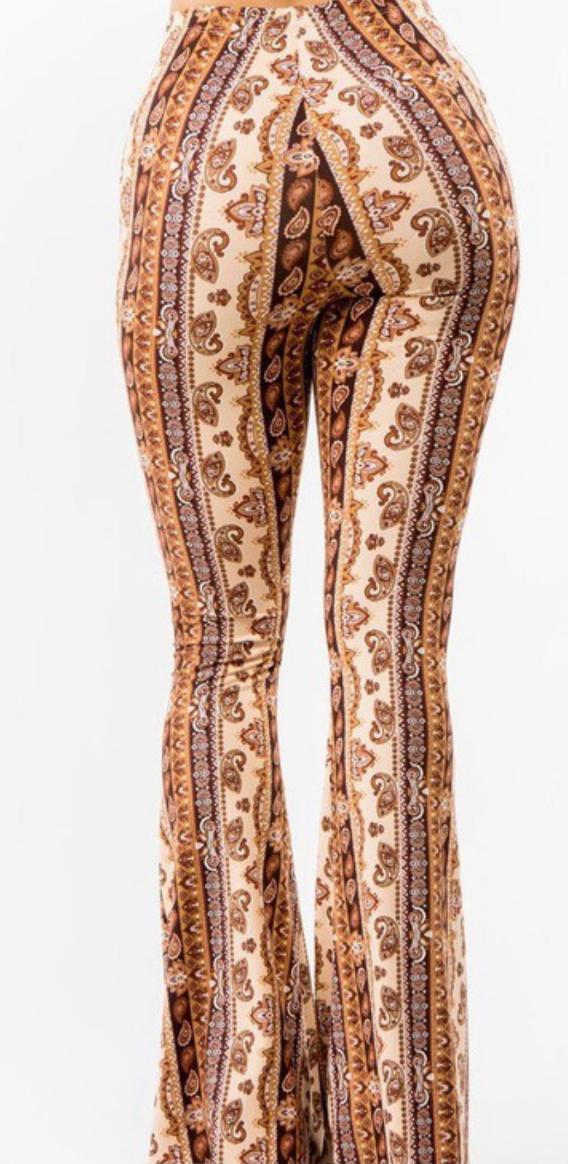 Brown and Tan Palazzo pants