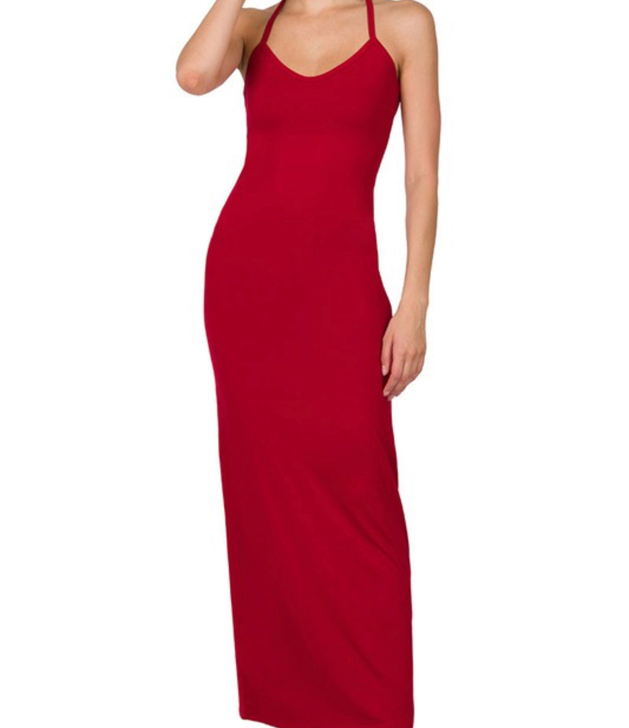 Summertime fine Racerback dress Deep Red