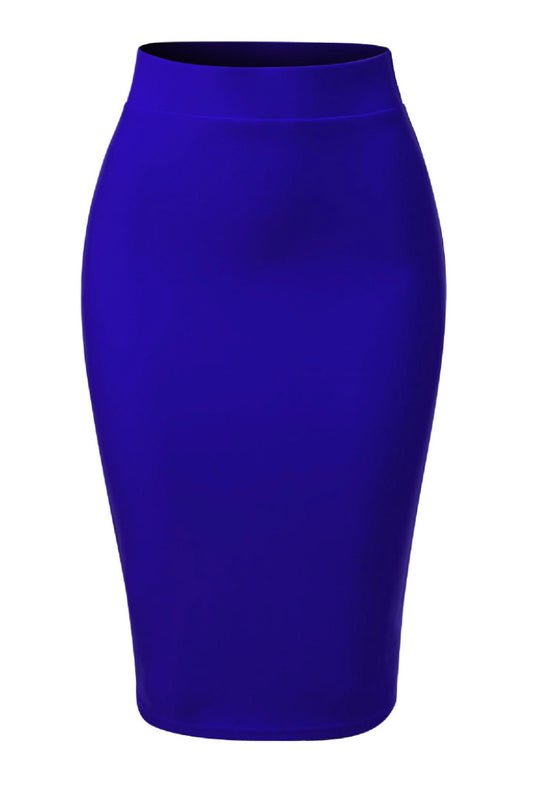 Royal Blue Pencil Skirt