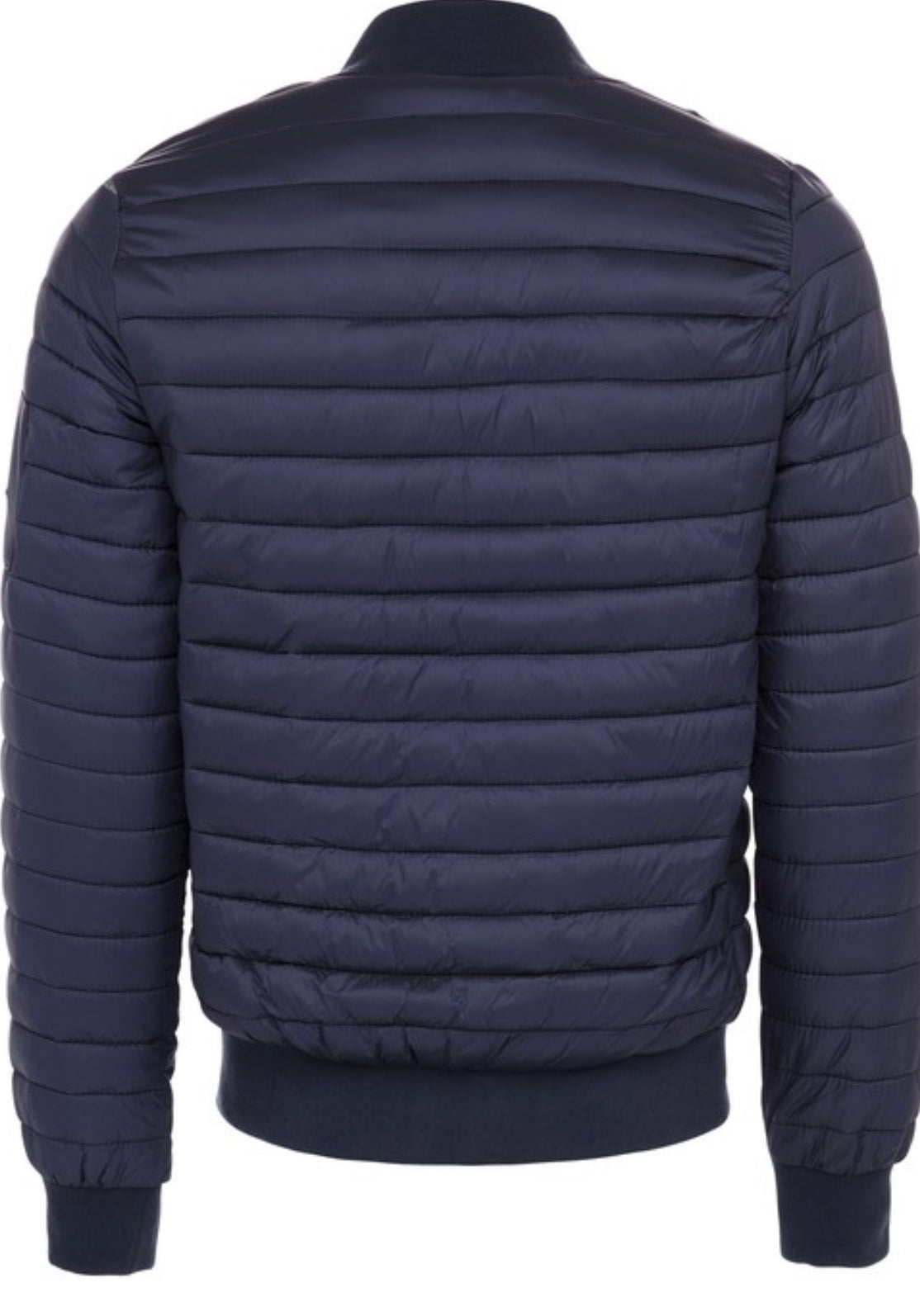 Men's Navy Puffer jacket with faux fur lining