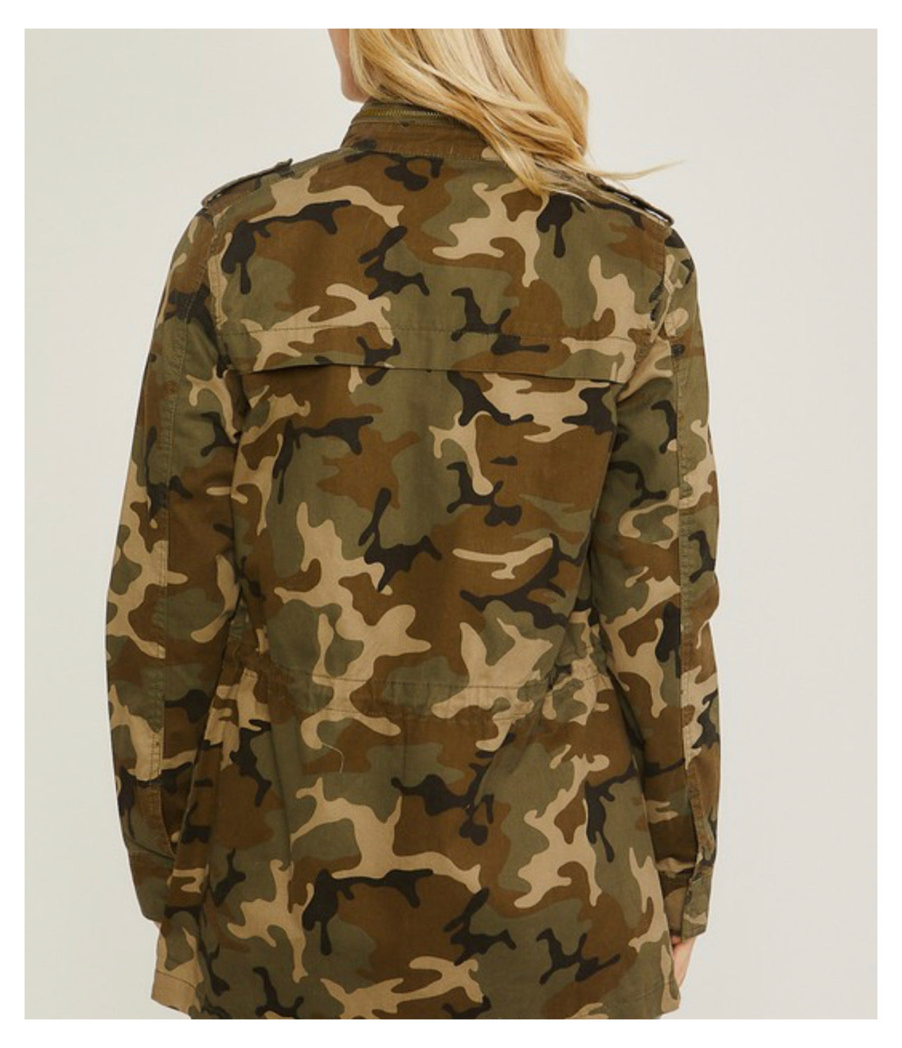 JACKET - ARMY UTILITY WITH DRAWSTRING WAIST