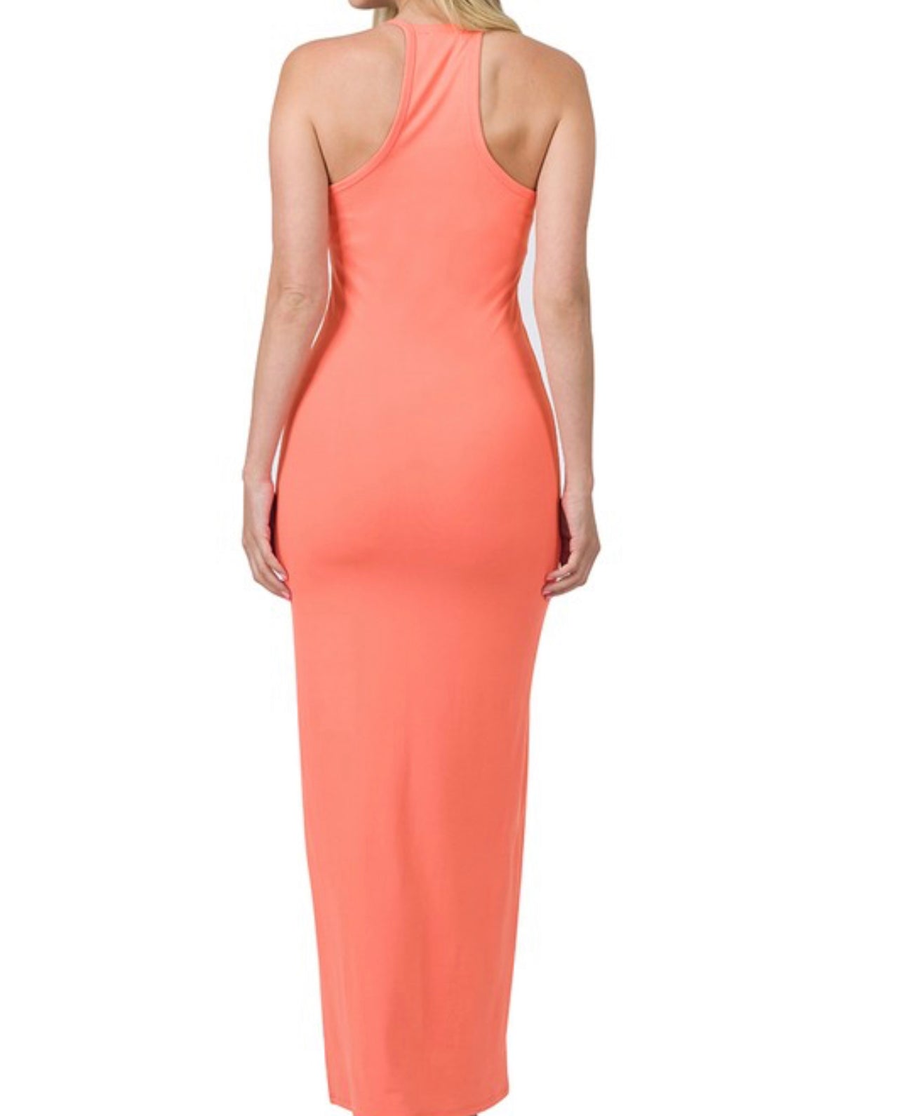 Summertime fine Racerback dress Deep Coral