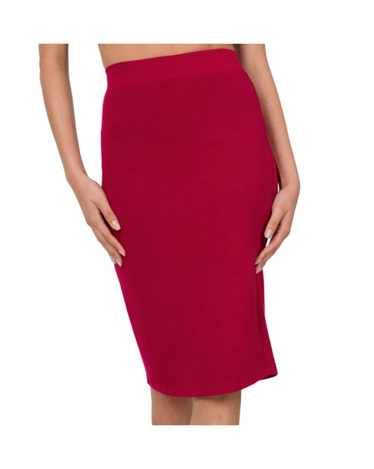 Pull over pencil skirt