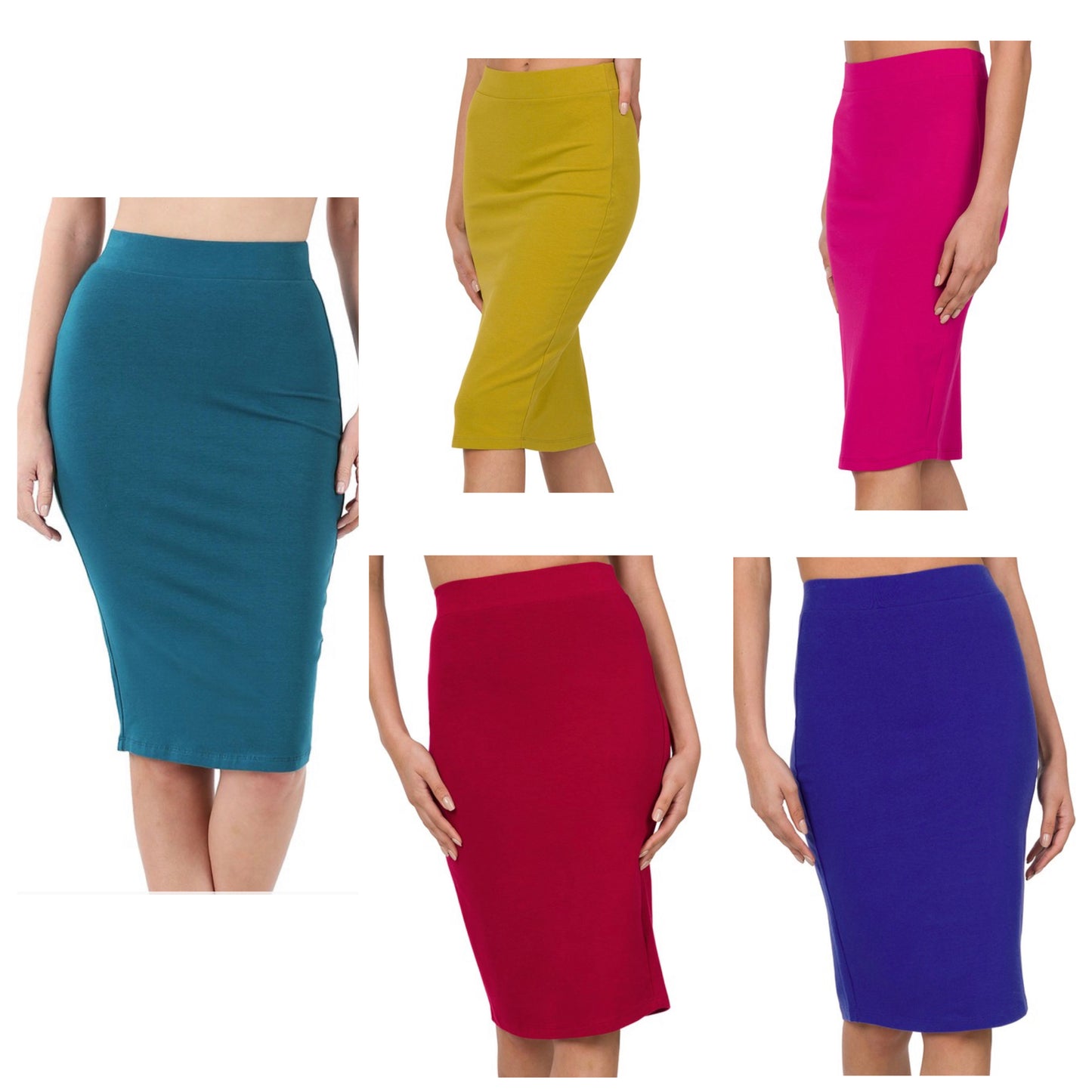 Pull over pencil skirt