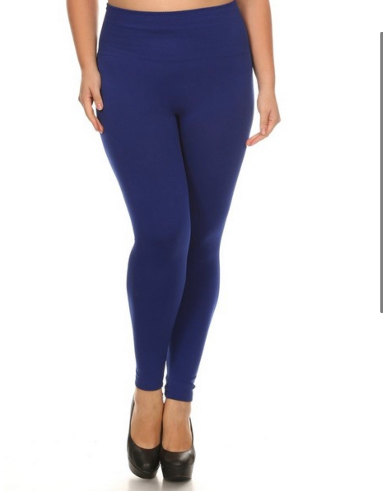 High Waisted Seamless Fleece Tights with Tummy Control