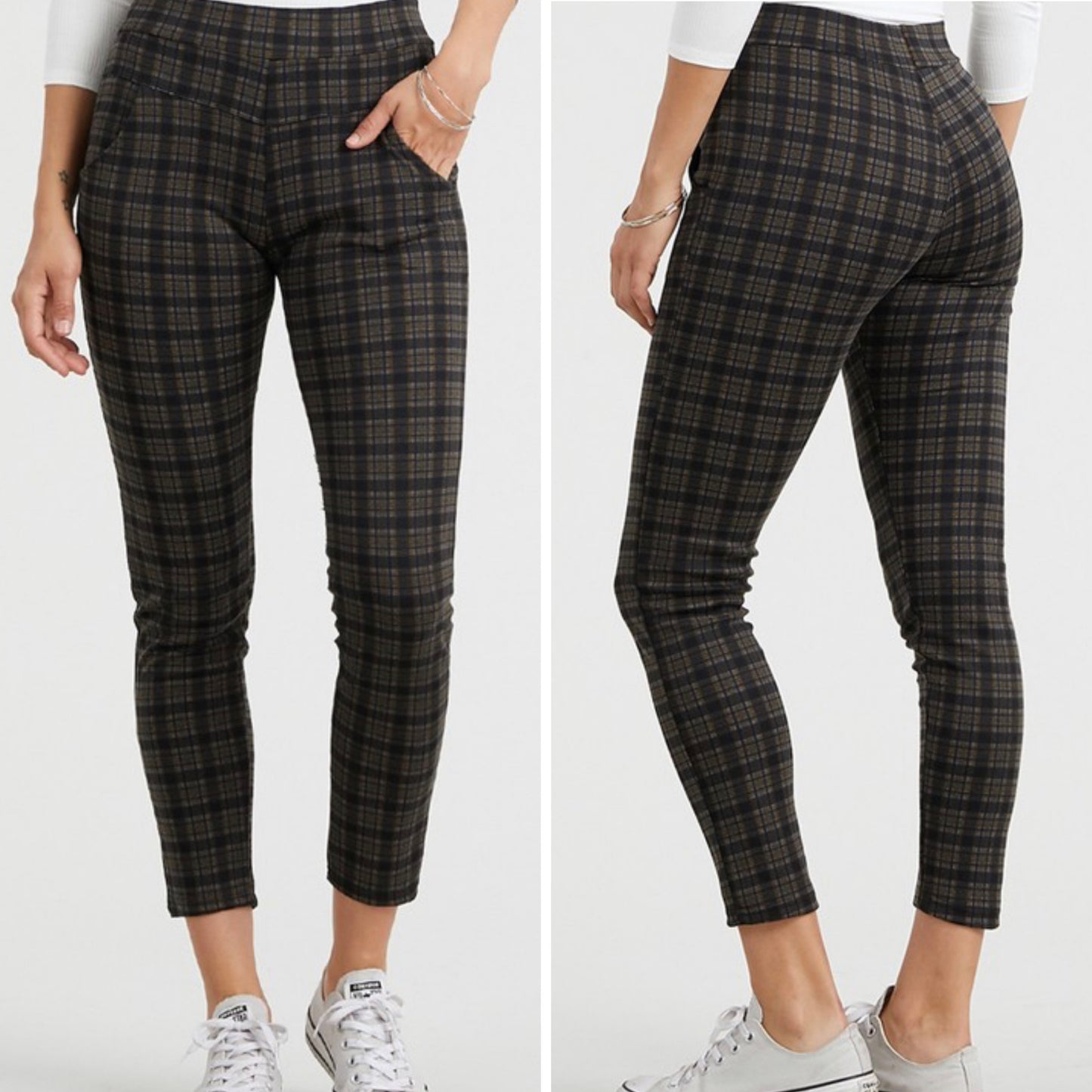 Check Plaid “Pull Over” Slacks