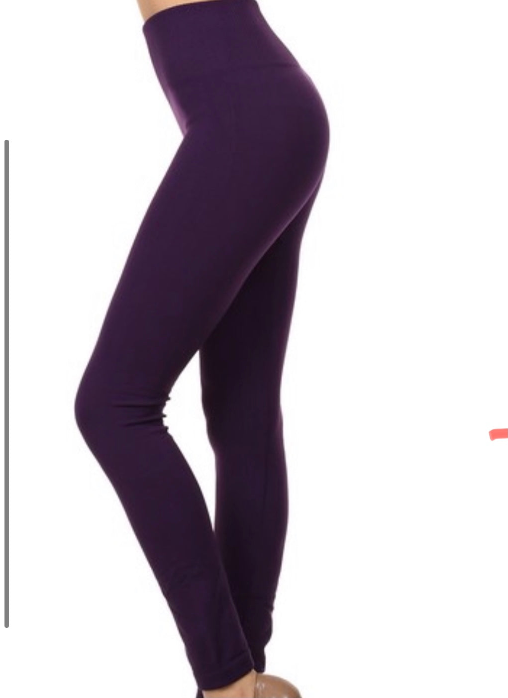 High Waisted Seamless Fleece Tights with Tummy Control