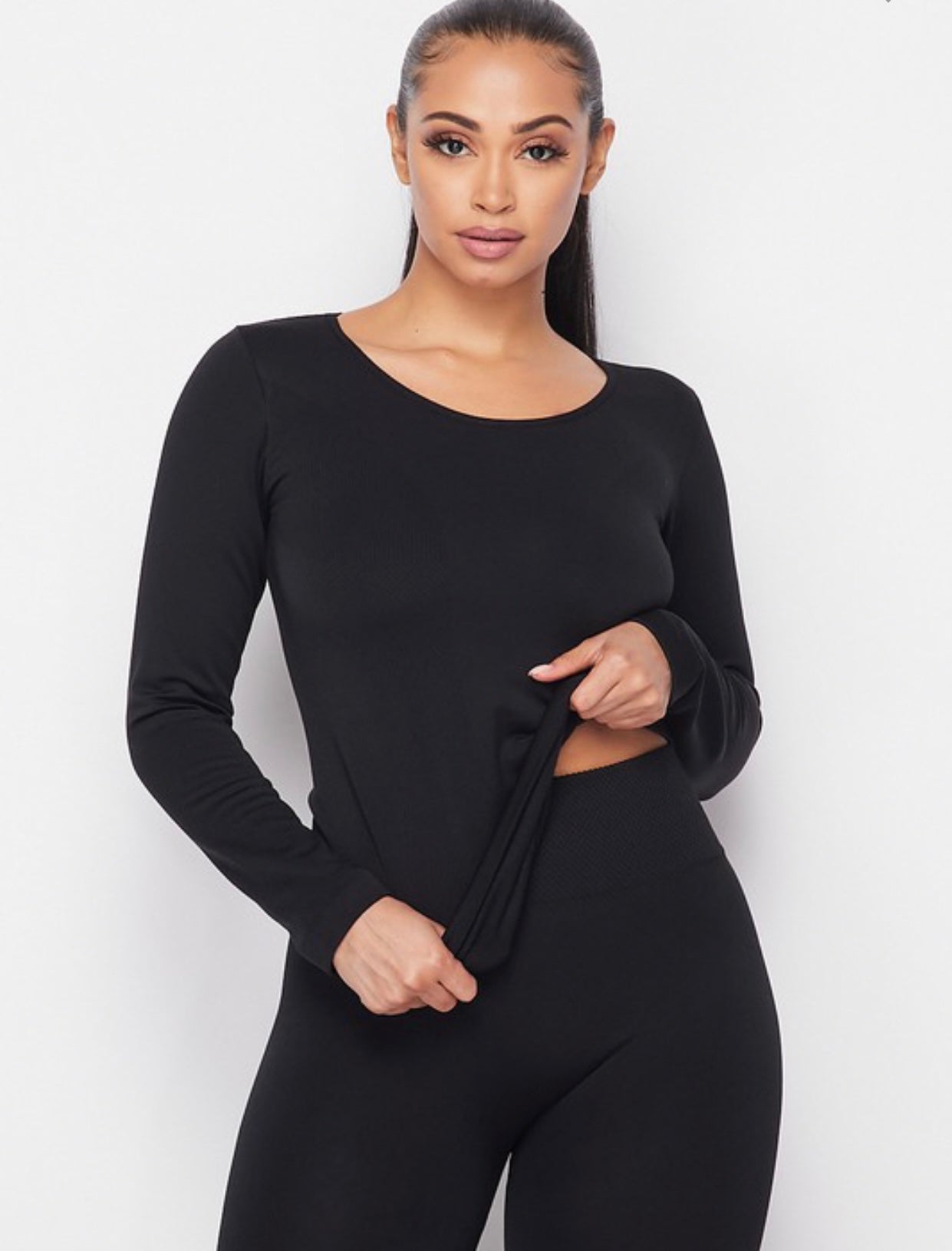 Perfect waist control 2pc Black Fall set