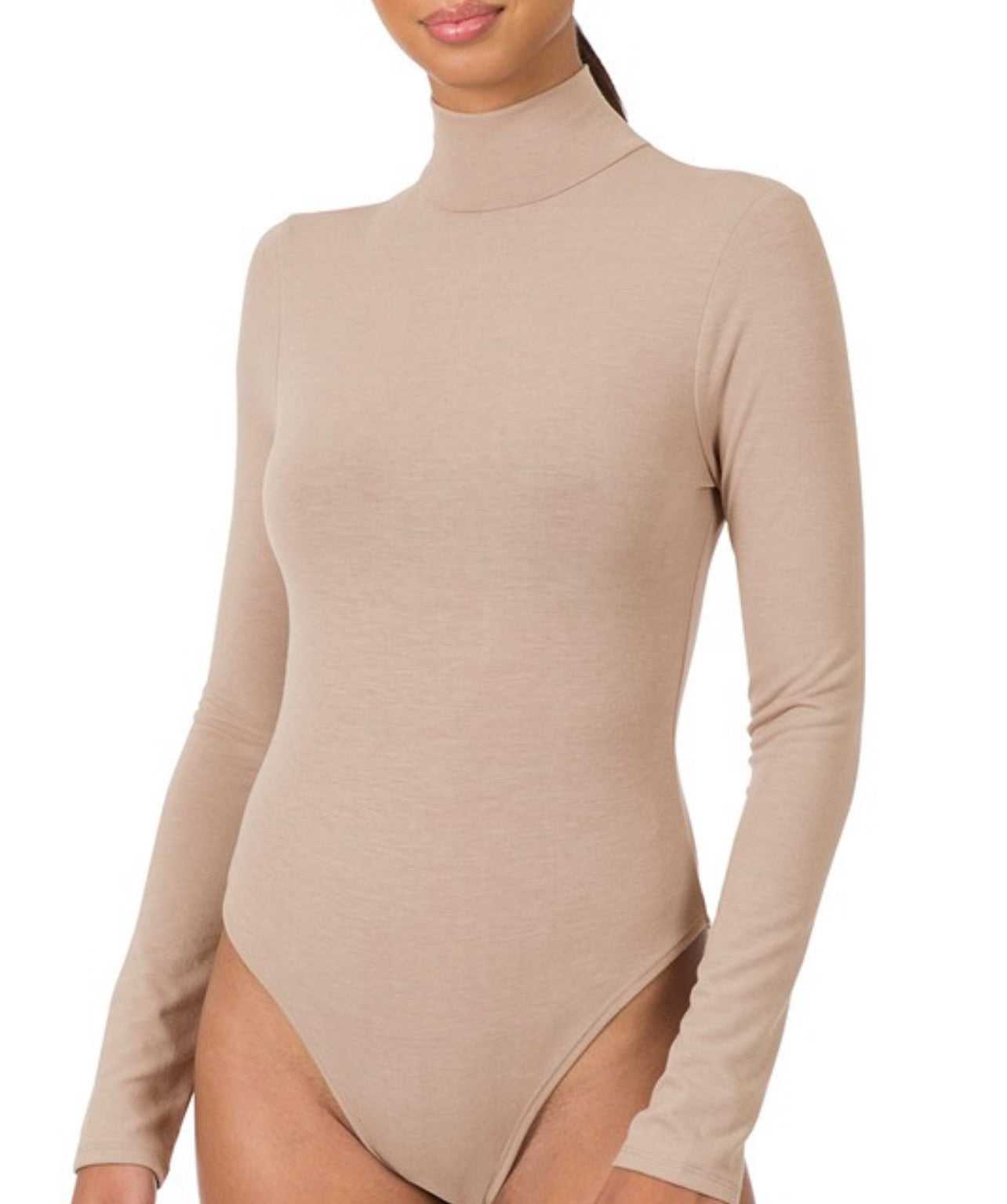 Mock neck Long sleeve Bodysuit