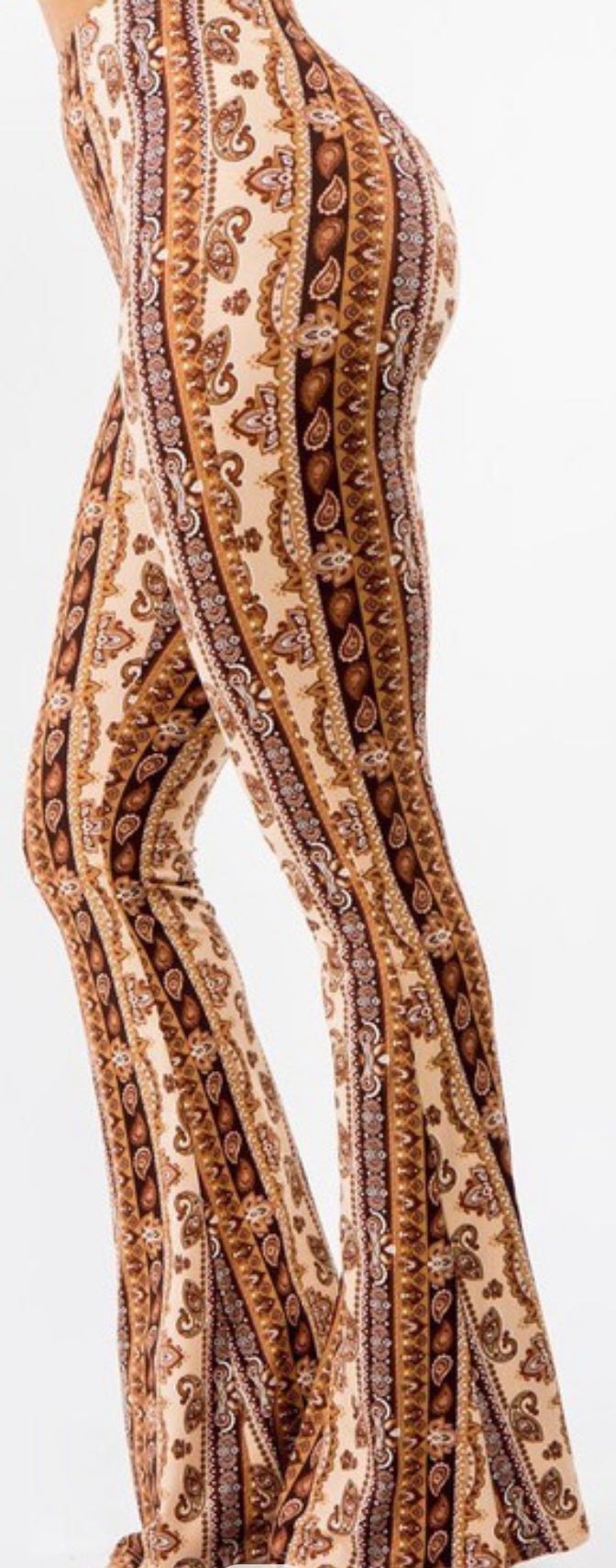 Brown and Tan Palazzo pants