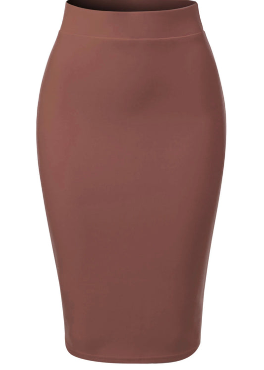 Mauve Pencil Skirt
